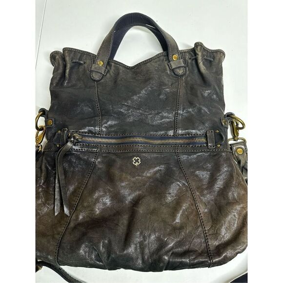 Lucky Brand Black Italian Lamb Leather Shoulder Crossbody Bag - Picture 13 of 13